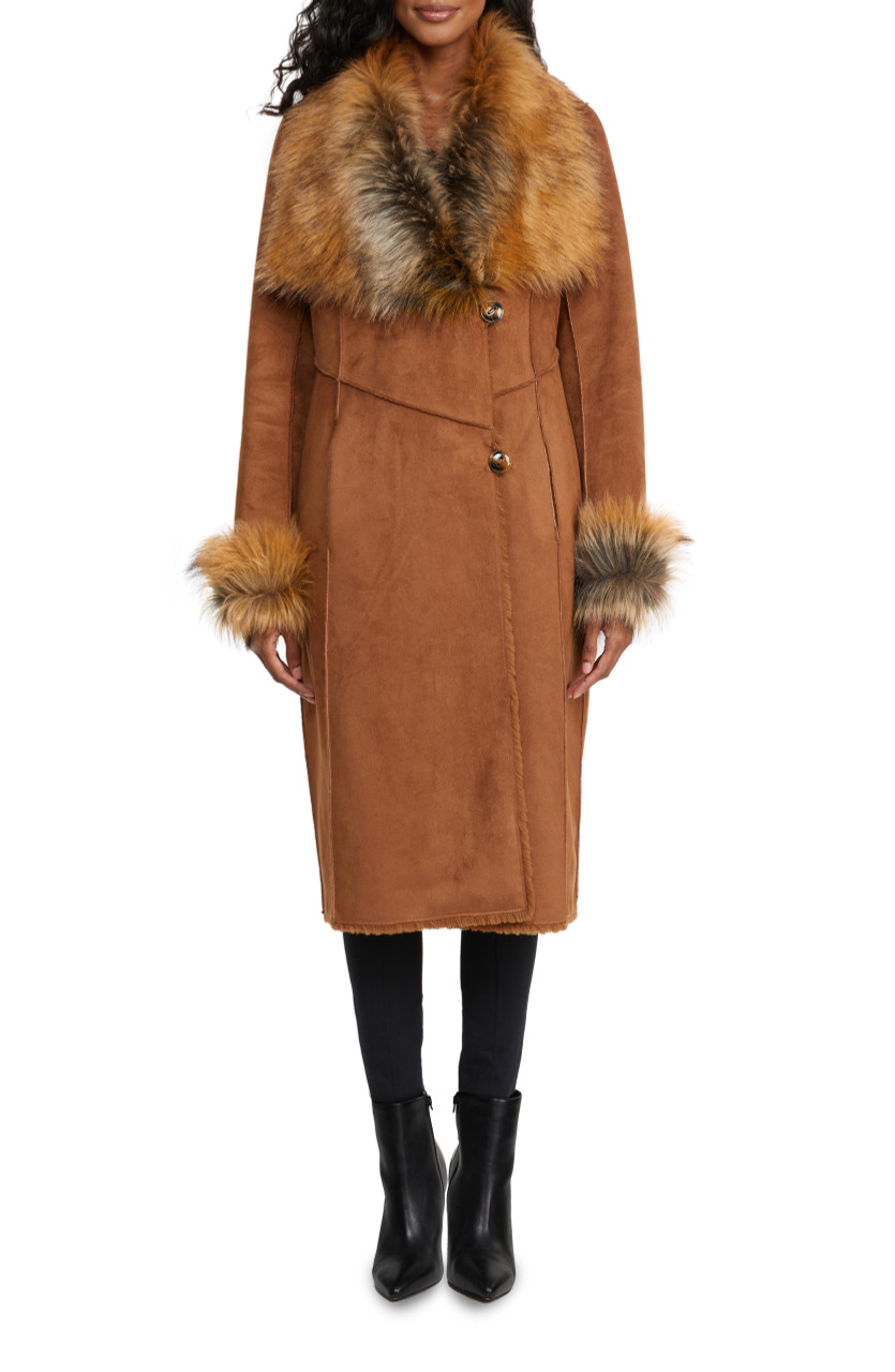 Pearl Reversible Faux Shearling Coat