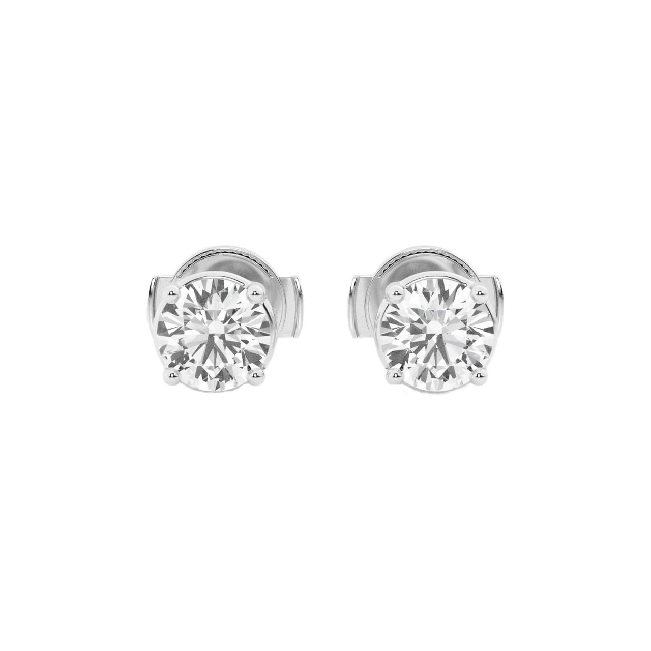 Princess Cut Diamond Stud Earrings- Anthony's Jewelers - (800) 927-9030