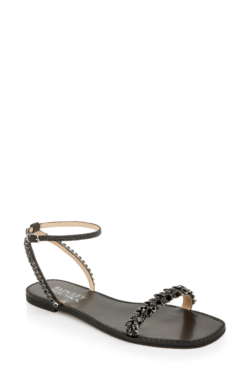 badgley mischka rhinestone sandals