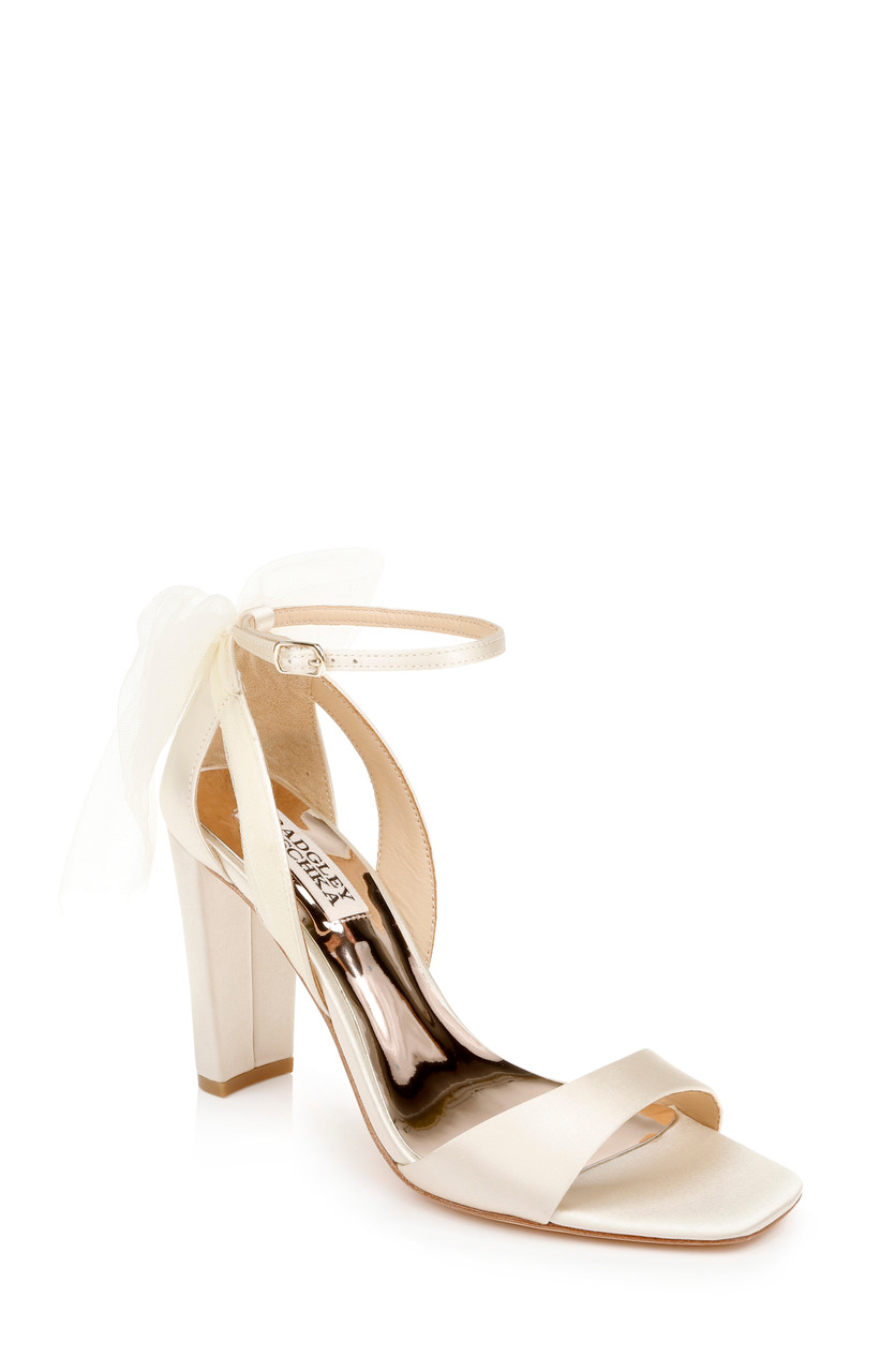 Kim Mesh Bow Block Heel by Badgley Mishcka