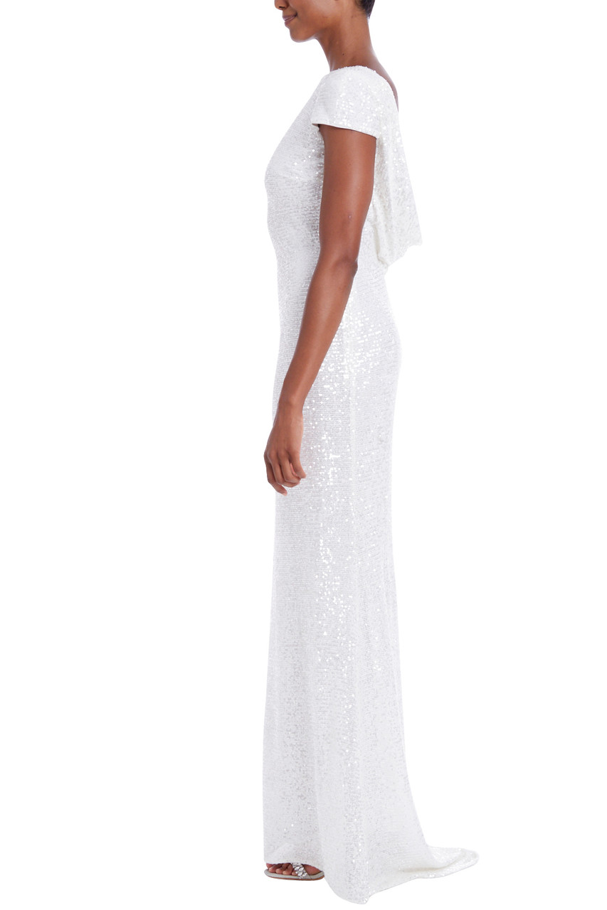 ivory sequin gown