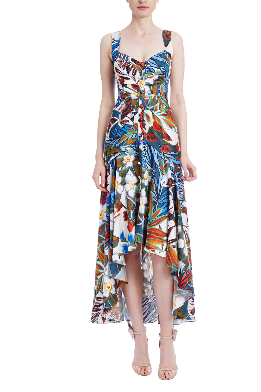 High-Low Floral Day Dress by Badgley 
