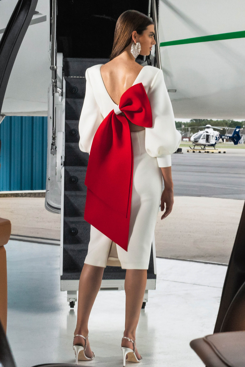 Statement Back Bow Dress by Badgley Mishcka