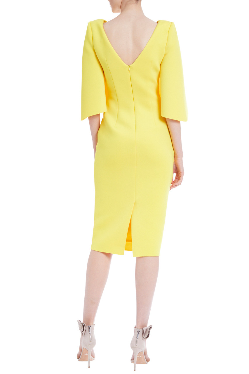 lemon cocktail dress