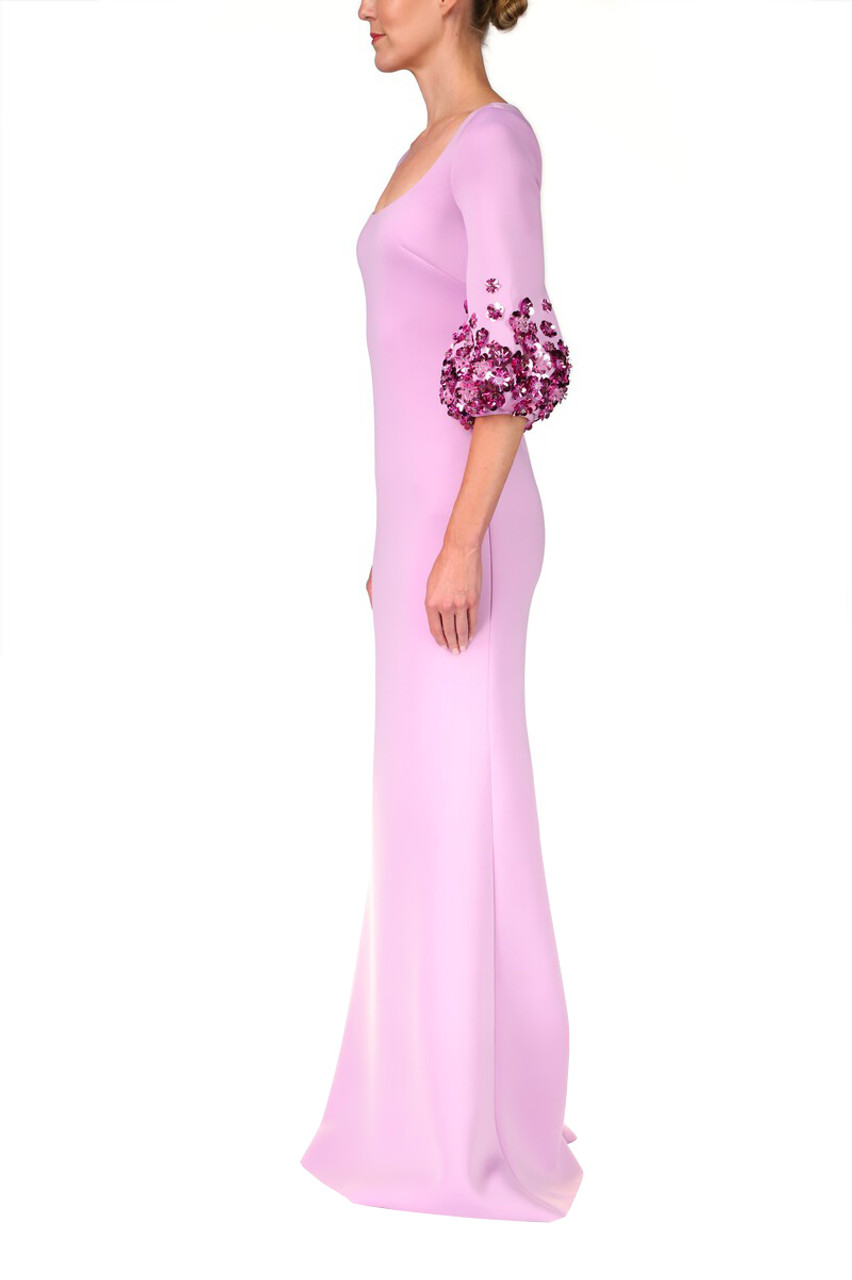 Badgley Mischka Lilac Gown