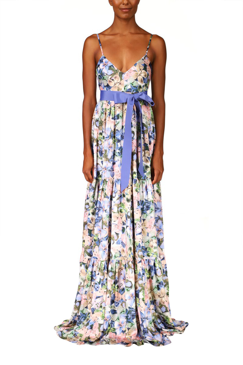 Floral Sleeveless Gown by Badgley Mishcka