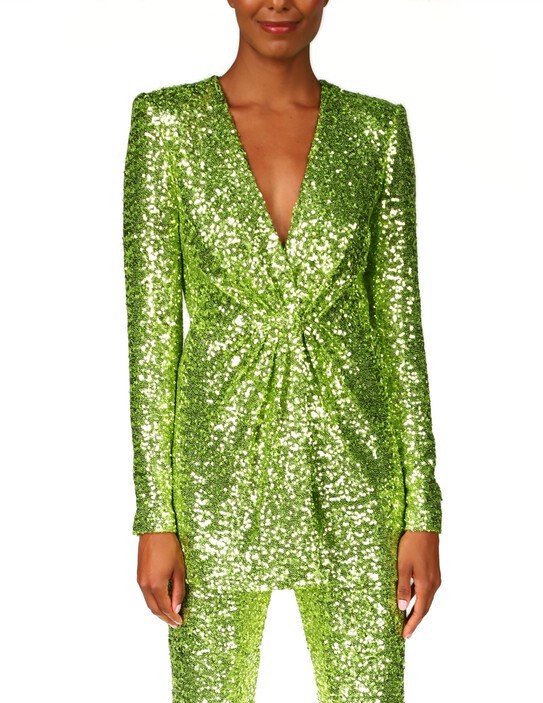 green sparkle jacket