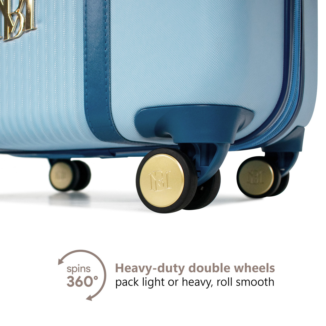 3 Piece Vintage Luggage Sets with Spinner Wheels Hard Shell Travel