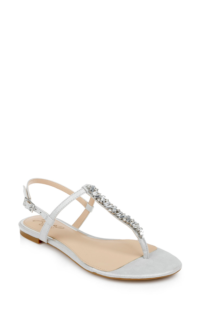 Dafina Metallic Thong Sandal by Badgley Mishcka