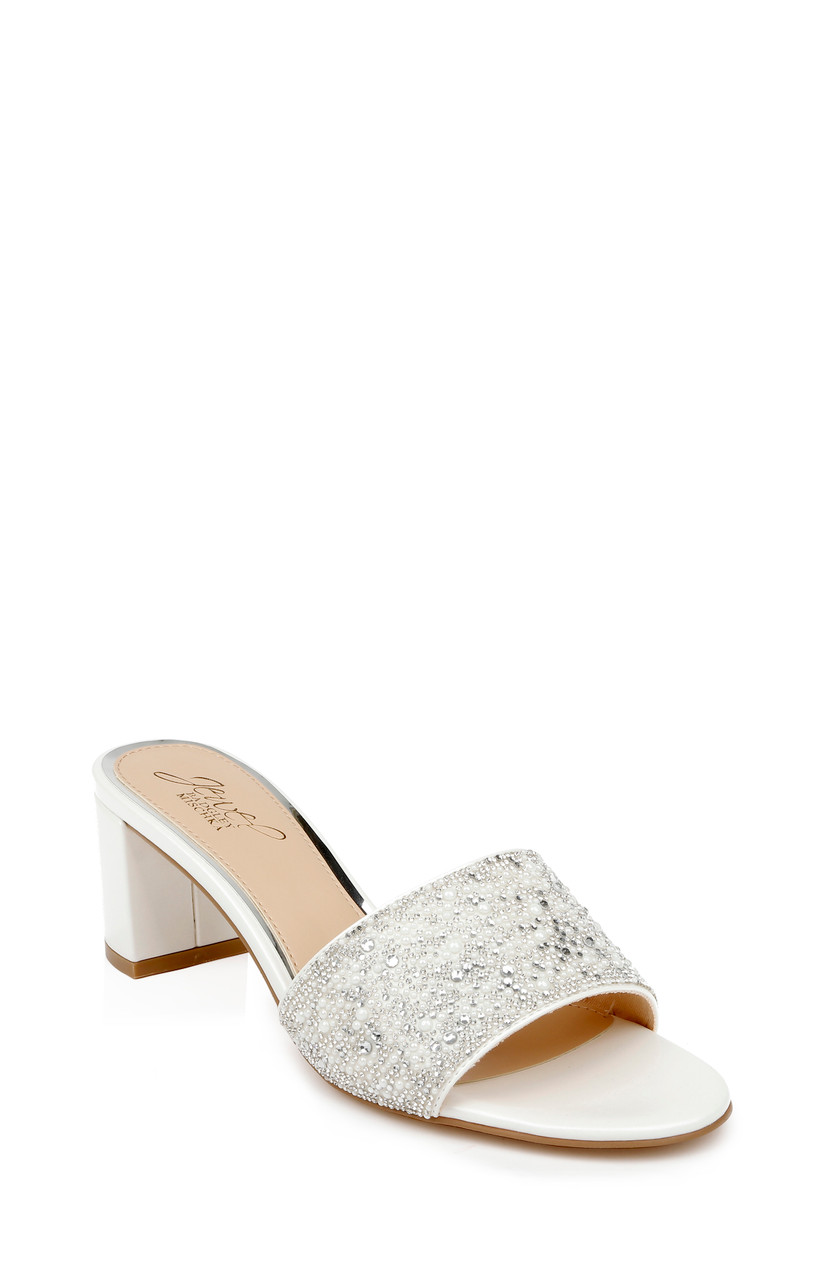 Della Glitter Block Heel Mules