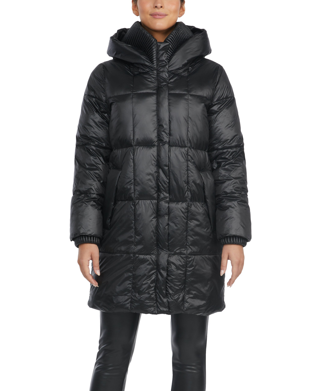 Pearl Nylon Quilted Coat