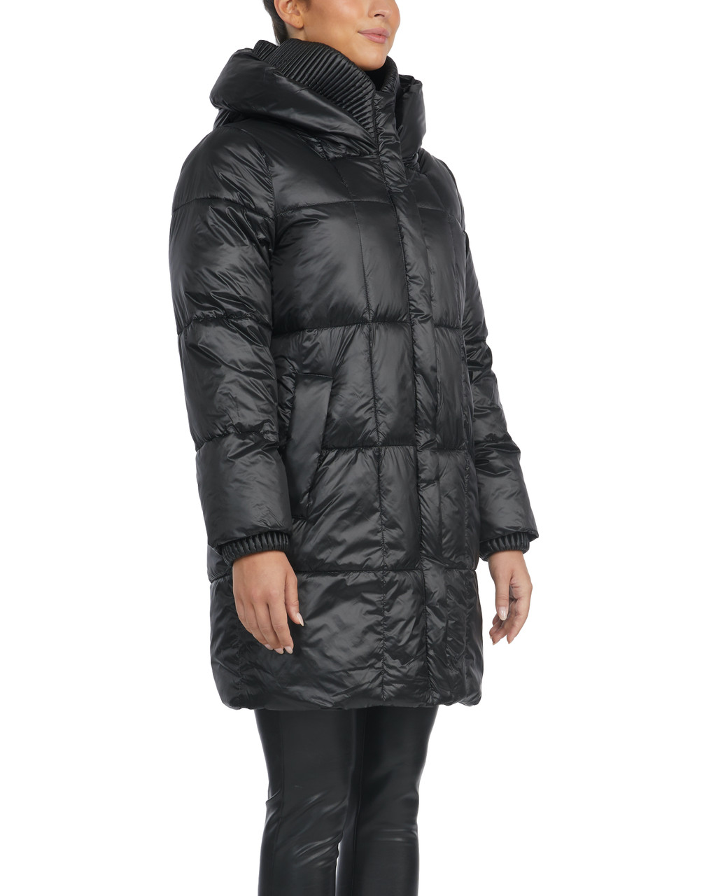 Pearl Nylon Quilted Coat