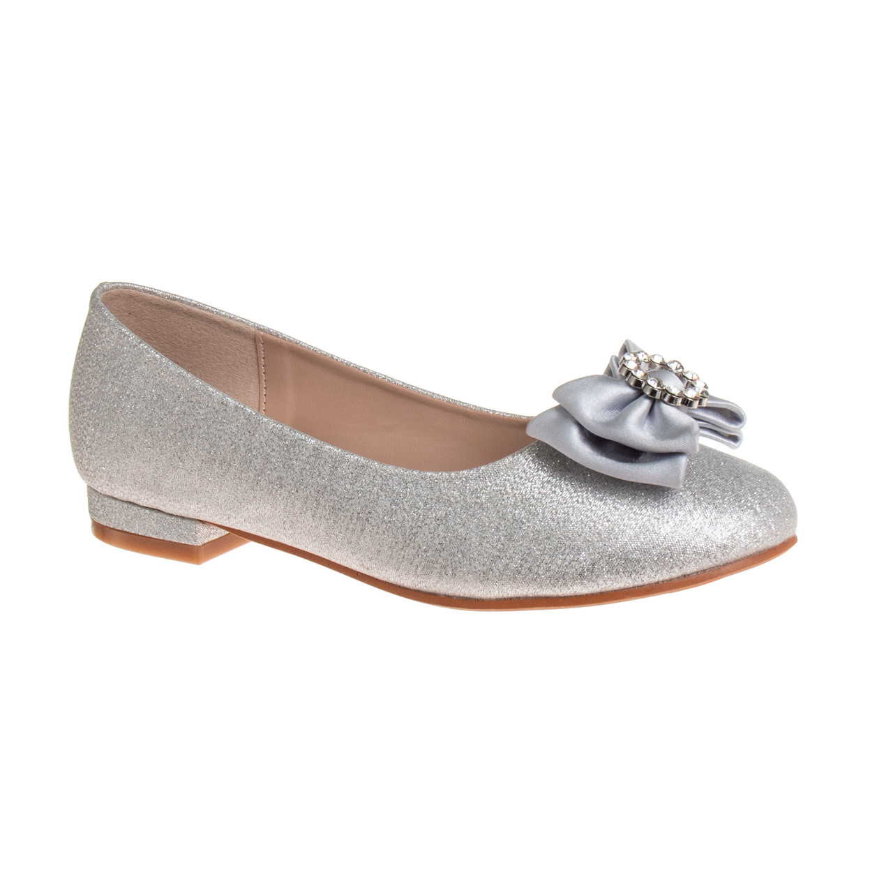 Girls’ Slip-On Ballet Flats with Bow