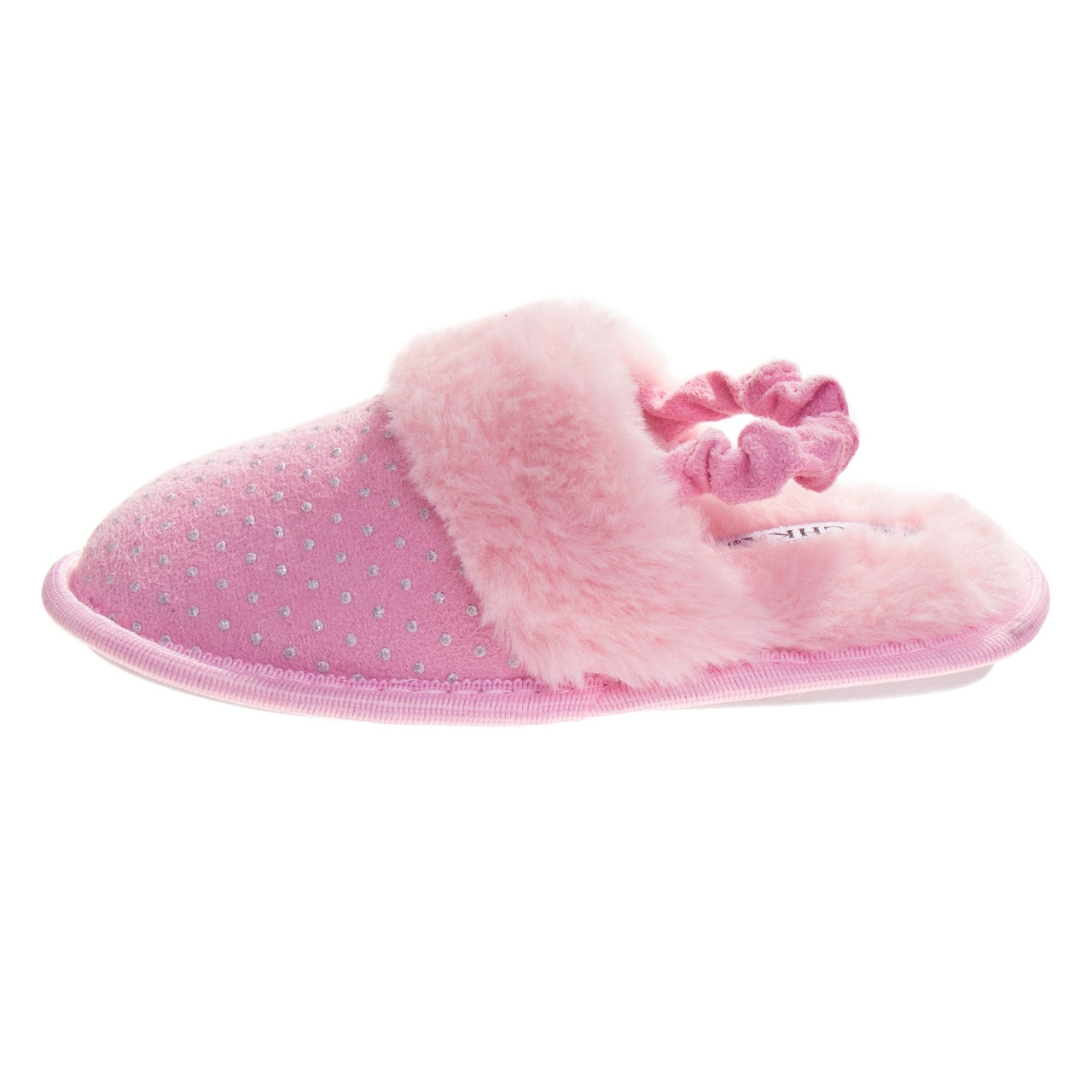 Girls' Faux-Fur Slippers with Backstrap by Badgley Mishcka