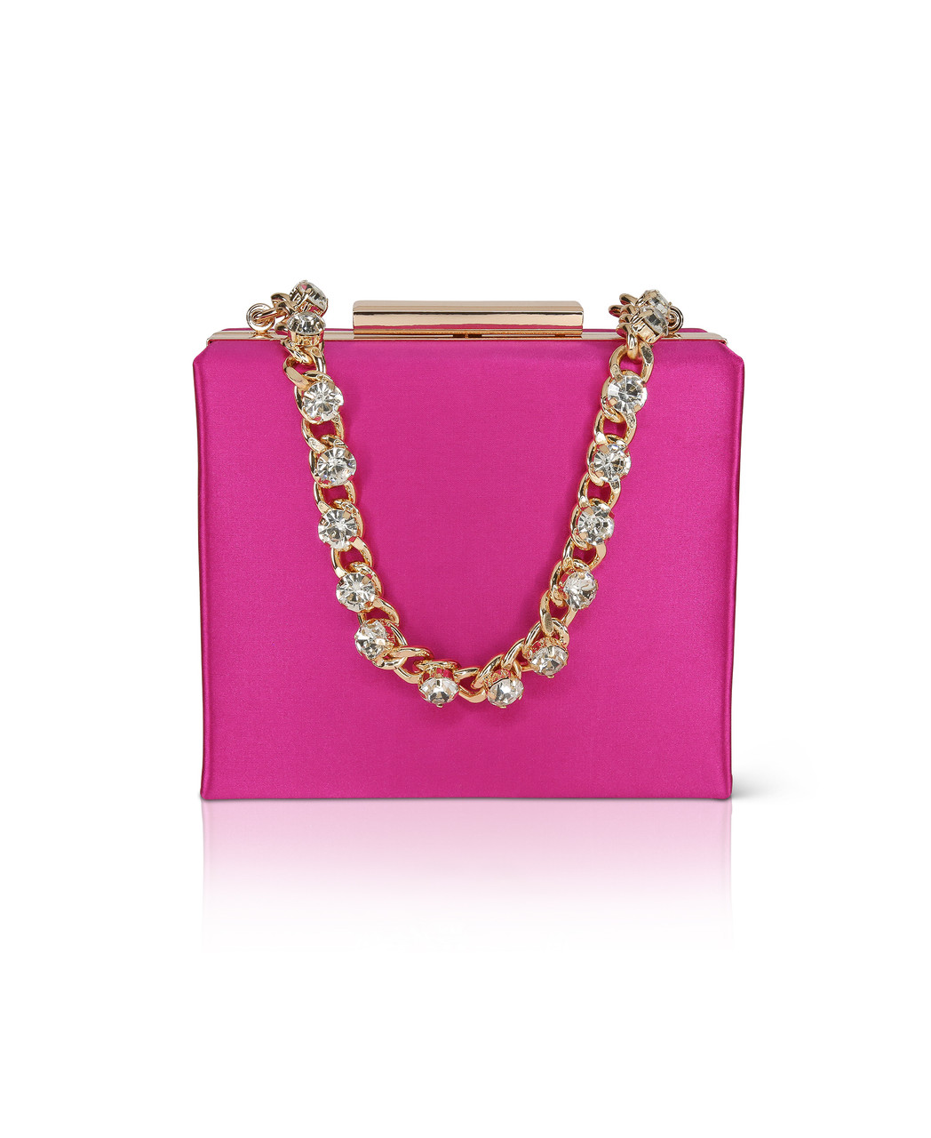 Luxury Hot Pink Rhinestones Clutch Purse Evening Bags | Baginning