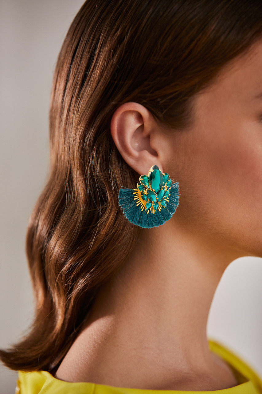 Sea Stone Earrings, Sweet Mint Jewelry from Spool 72. | Spool No.72