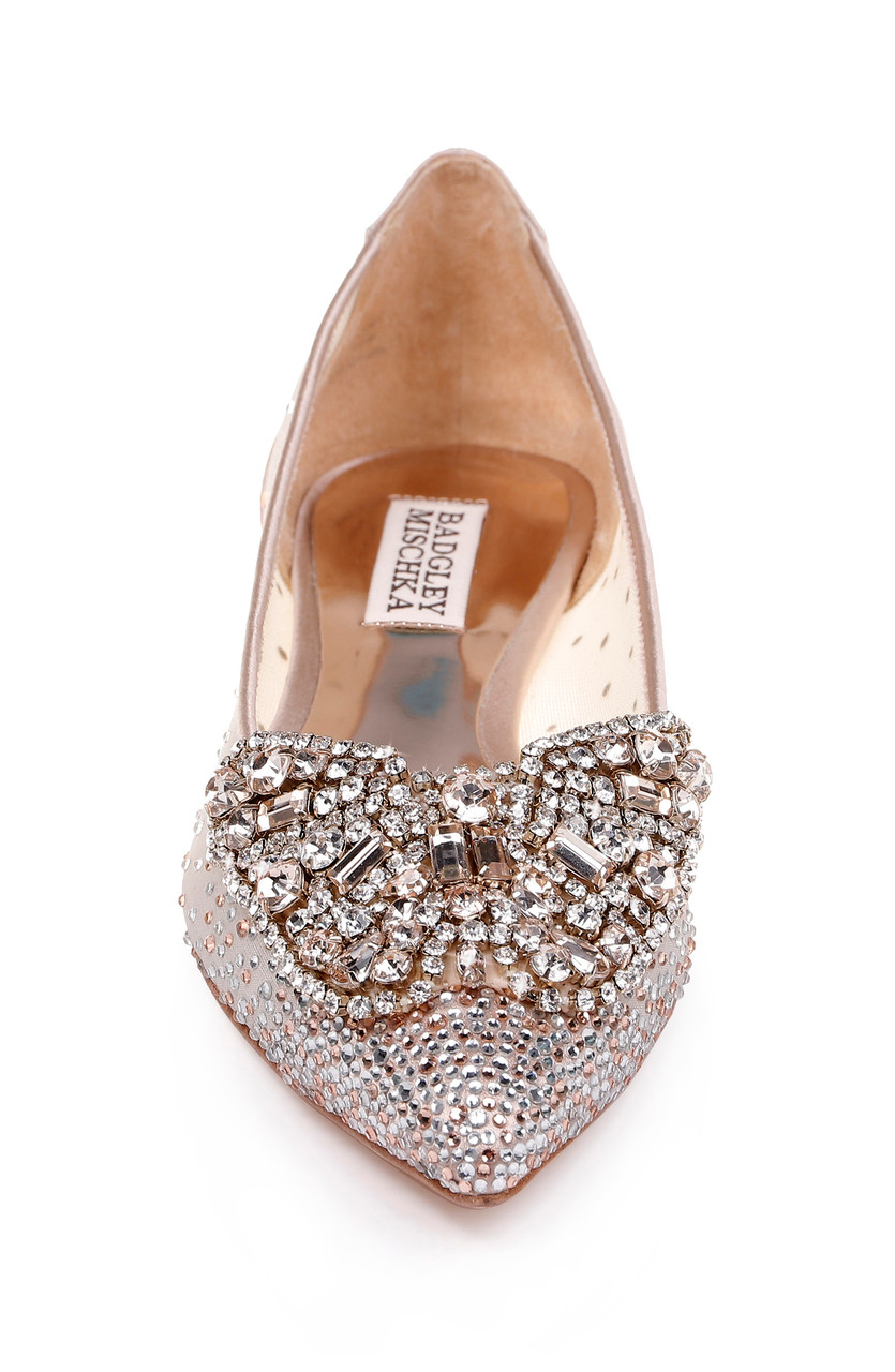 Badgley mischka quinn flat clearance