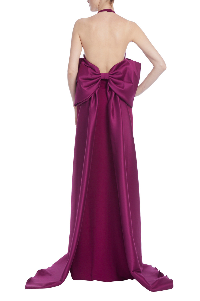 Badgley mischka hot sale sangria ruffle gown