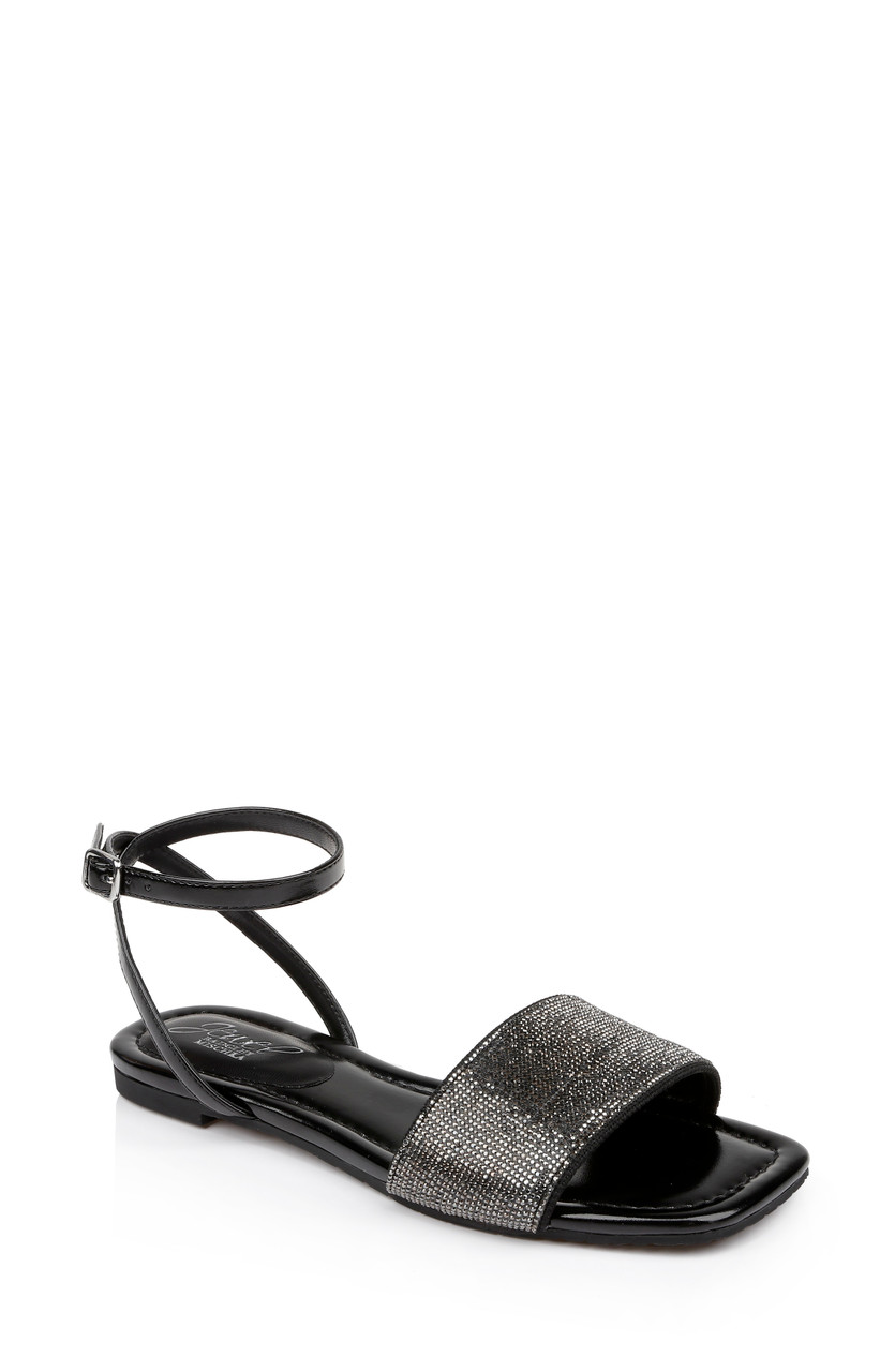 Razz Tumbled Leather Ankle-Strap Sandal | EILEEN FISHER