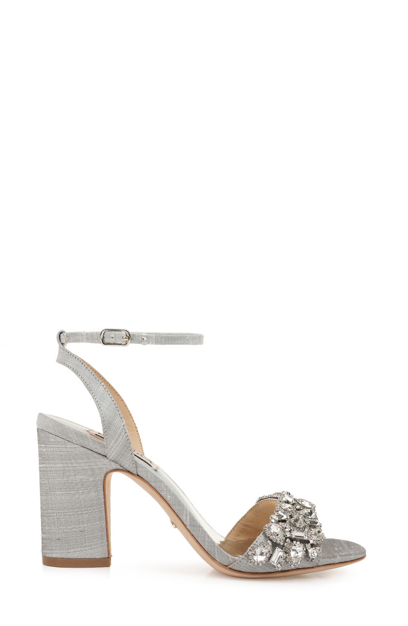 Crystal embellished block heels Outlet