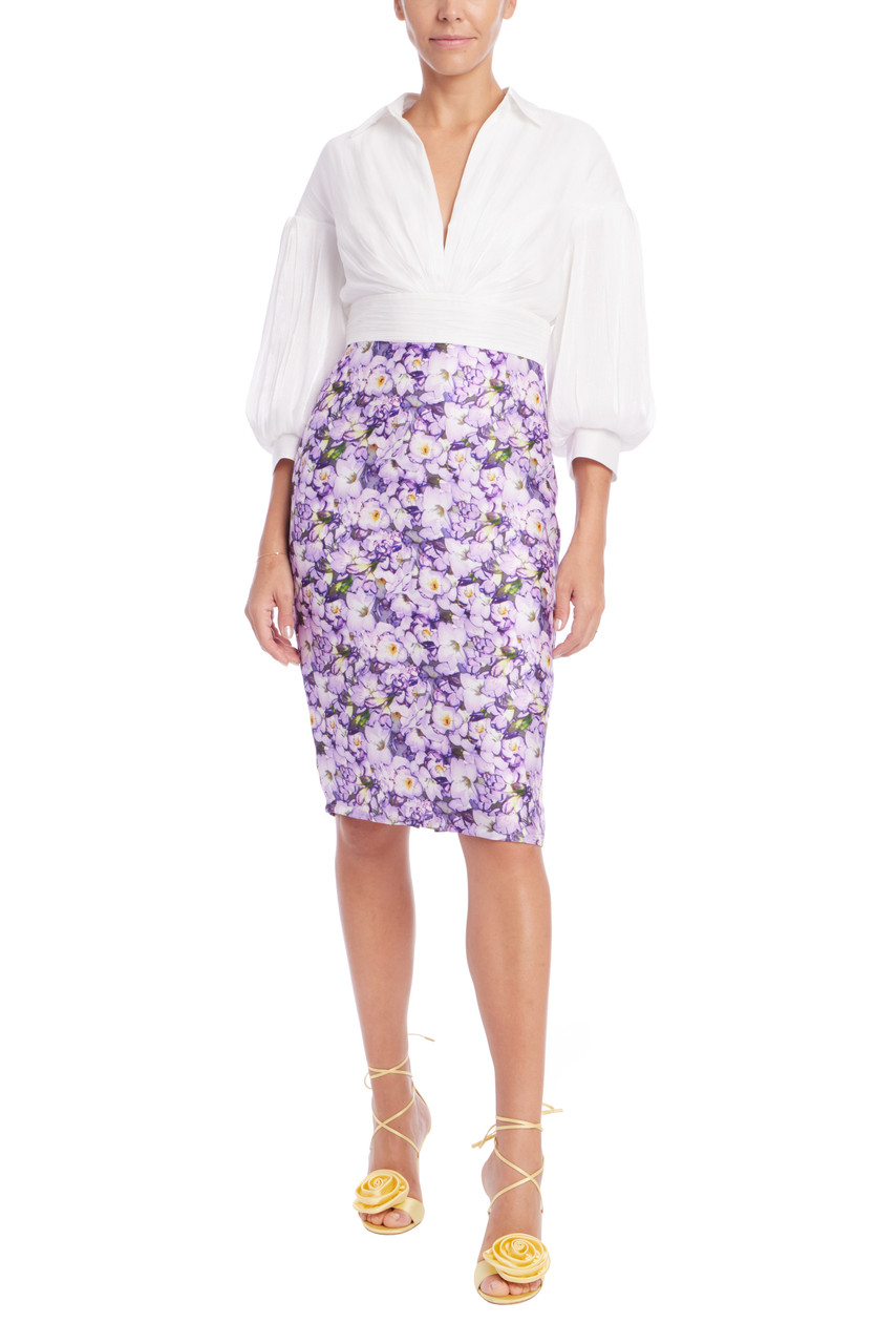 Quarter Sleeve Empire Waist Shirtdress by Badgley Mishcka