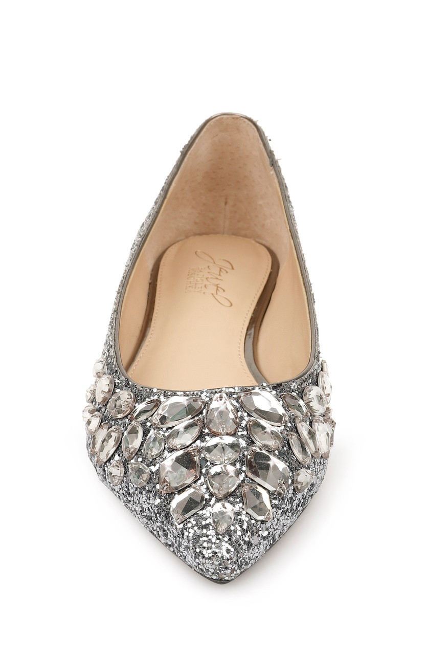 glitter flat shoes