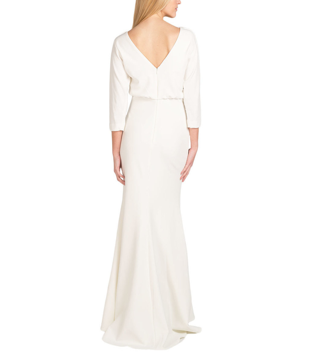 blouson evening gown