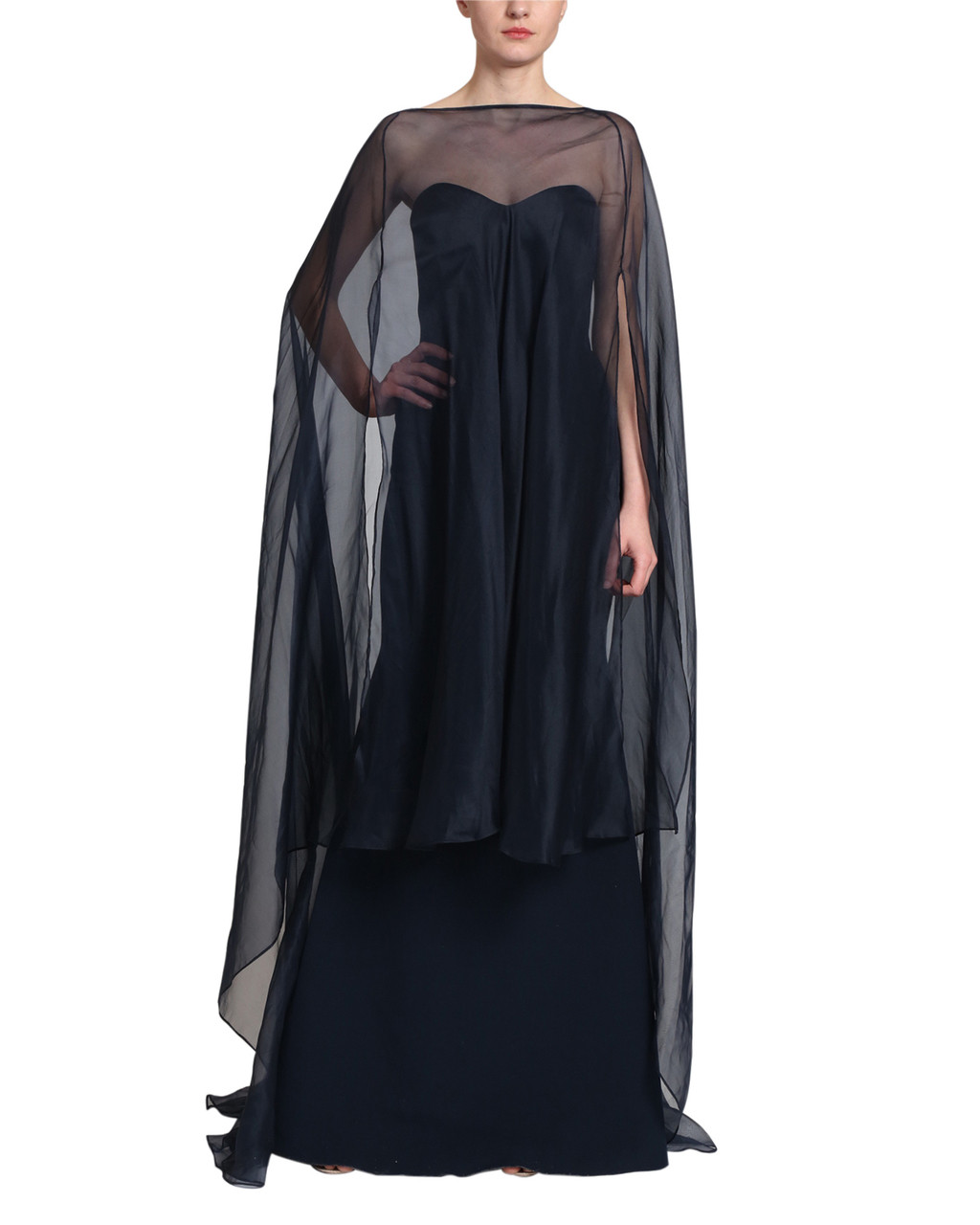 overlay evening gowns