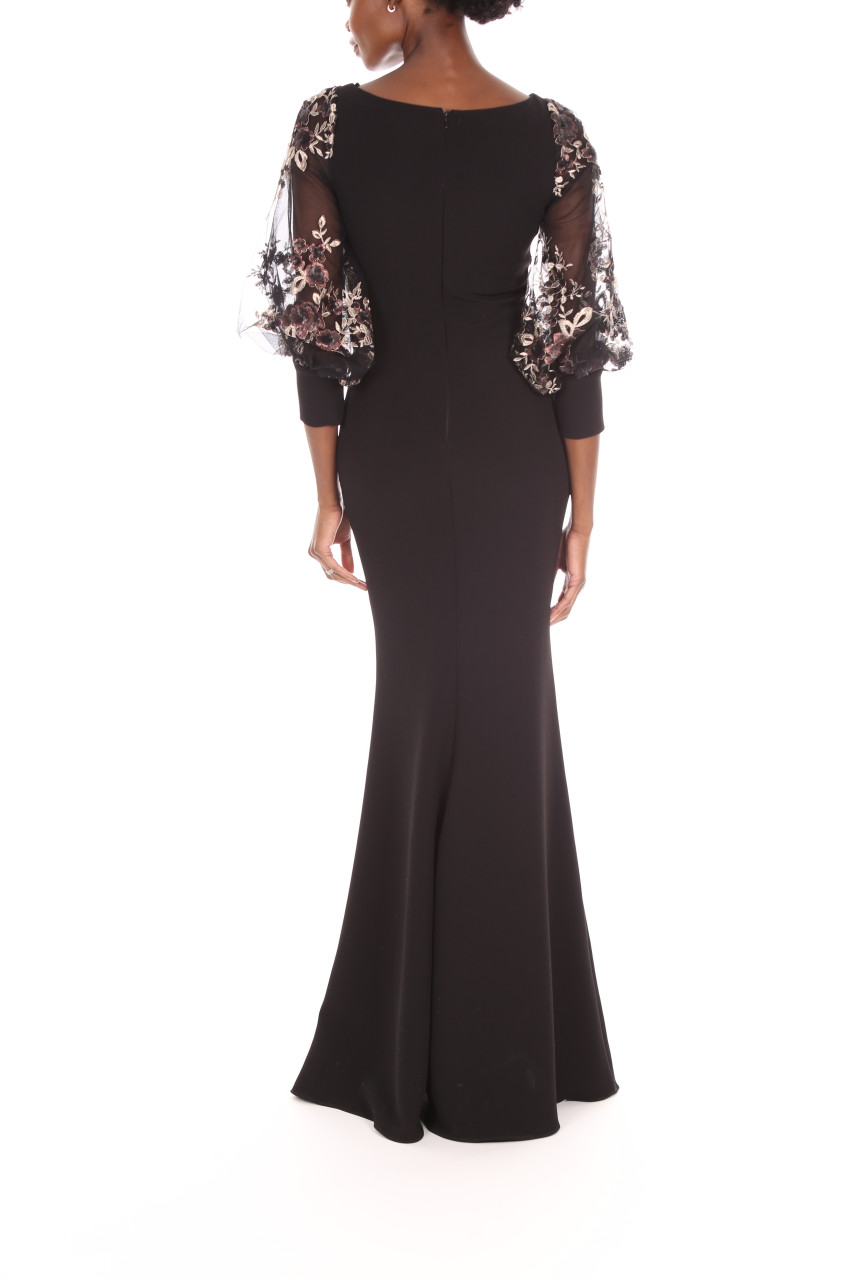 Badgley mischka bubble sleeve dress clearance