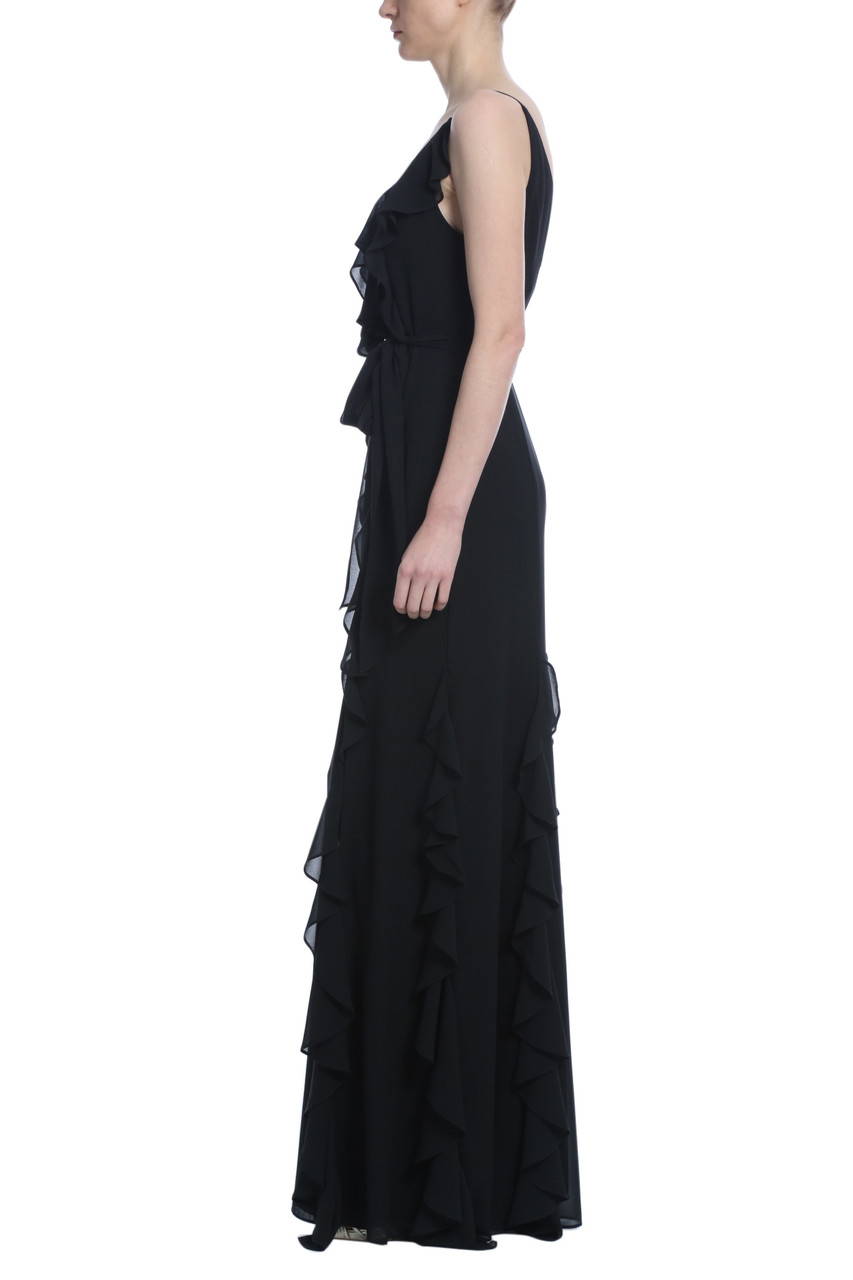 Ruffle Georgette Gown by Badgley Mischka