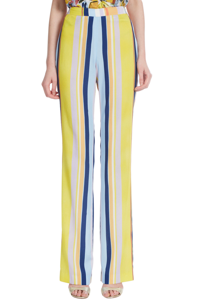 striped yellow pants