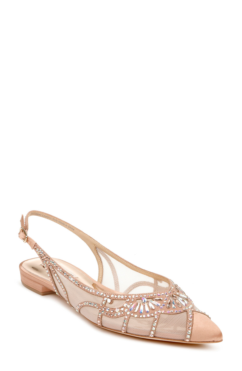 Badgley mischka hanna flats clearance