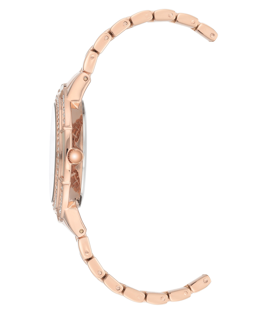 Rose Gold Pearl Face Watch by Badgley Mischka
