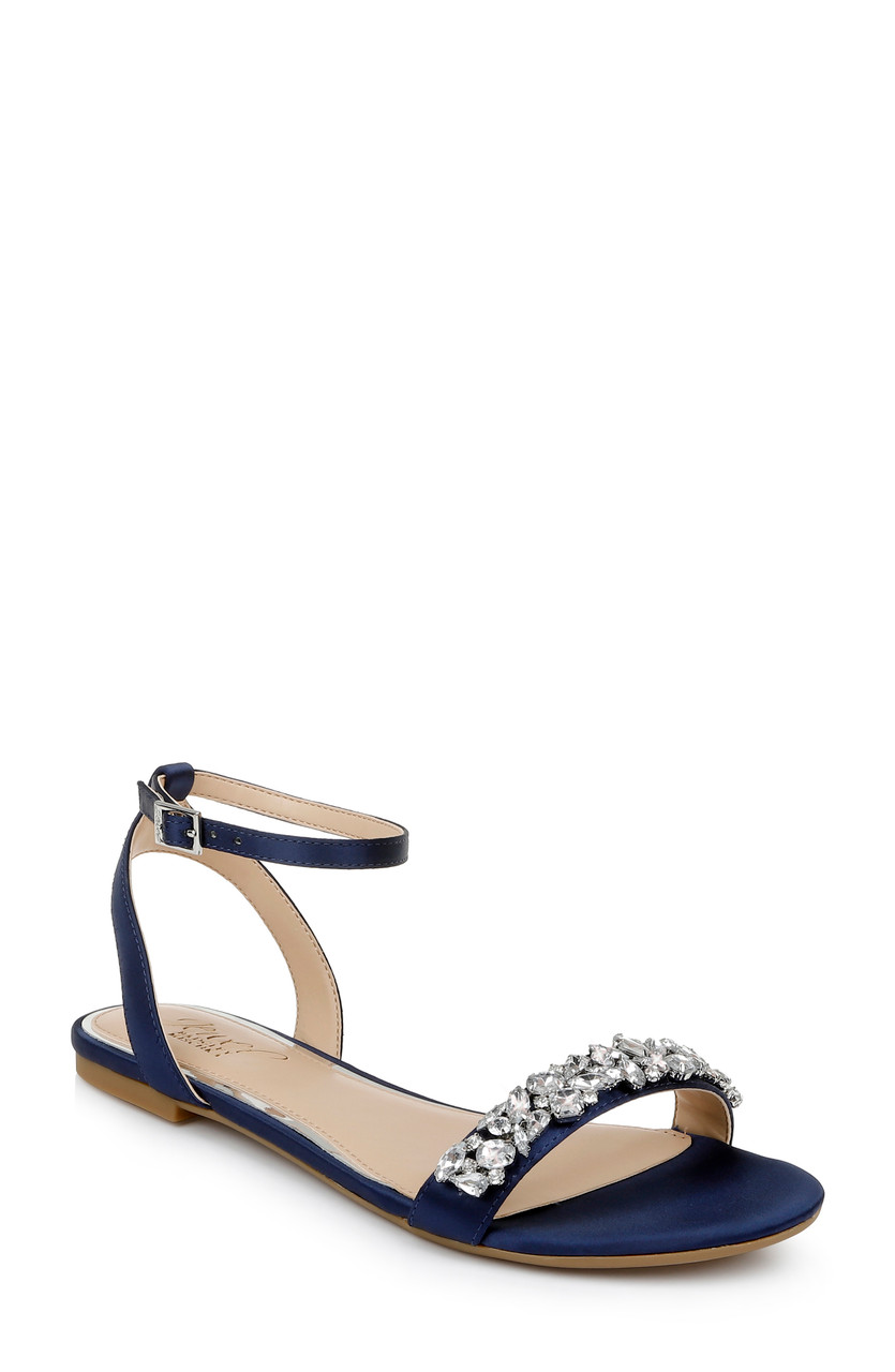Ohara Minimalist Crystal Adorned Flats 