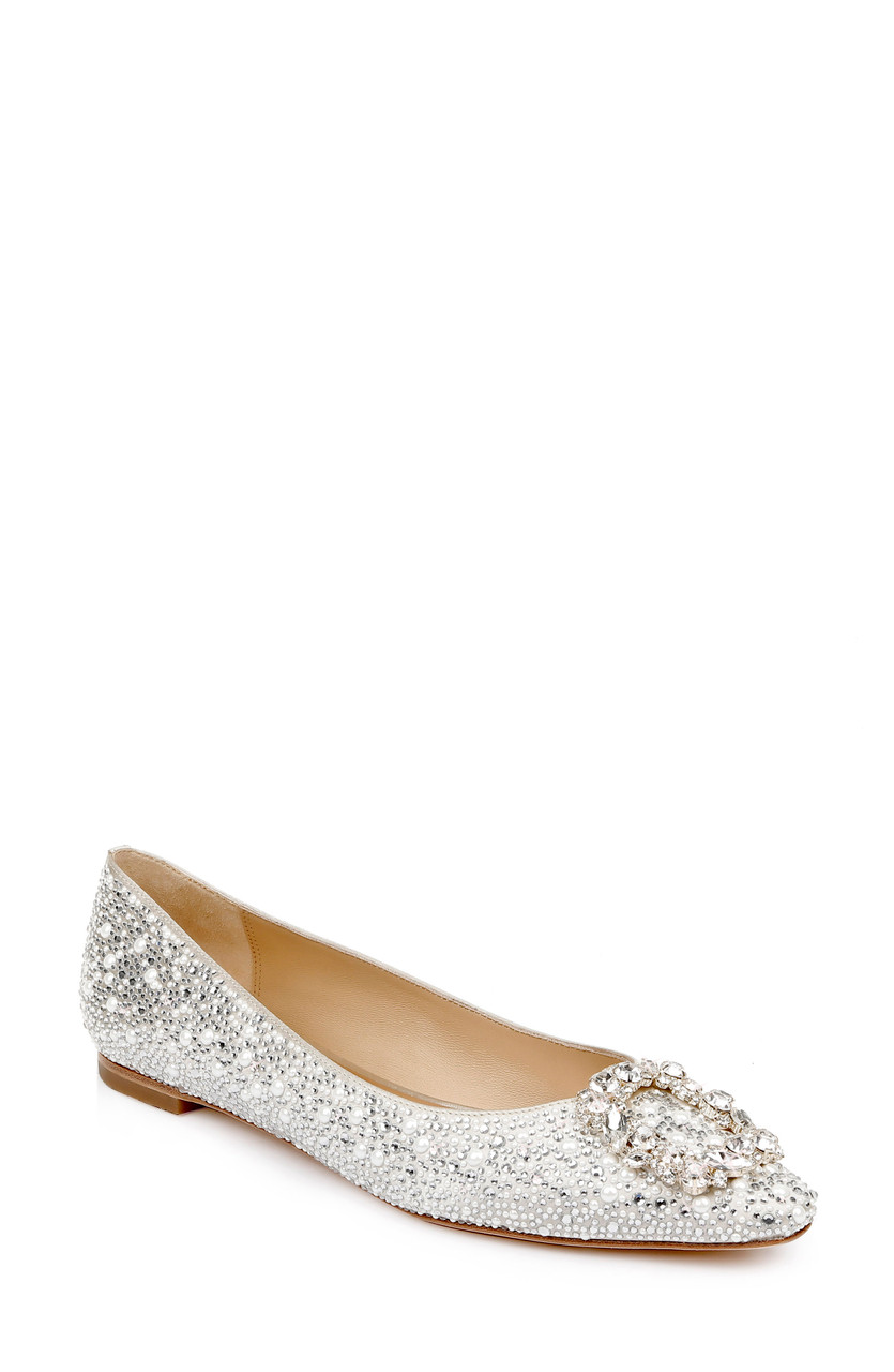 Badgley mischka soir flats Clearance
