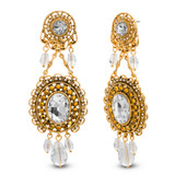 Vintage Disc Drop Earrings