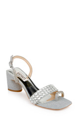 Silver | Beatrice Chunky Block Heel
