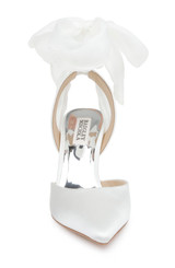 White | Blaze Satin Bow Stilettos