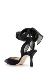 Black | Blaze Satin Bow Stilettos