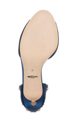 Navy | Celeste Embellished Peep Toe