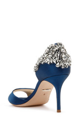 Navy | Celeste Embellished Peep Toe