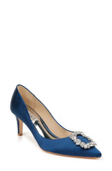 Navy | Carrie Embellished Ornament Pump