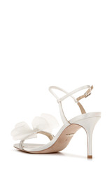 Soft White | Janie Bow Embellished Evening Shoe