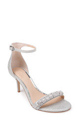 Silver Glitter | Randy Embellished Open Toe Shoe