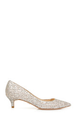 Champagne Glitter | Madison II Wide-Width Glitter Kitten Heel