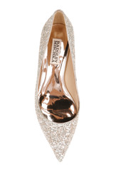 Champagne Glitter | Madison II Wide-Width Glitter Kitten Heel