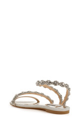 Silver Glitter | Zia Crystal Embellished Sandal