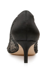 Black Juliet Lace Kitten HeelHeel