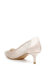 Champagne | Juliet Lace Kitten Heel