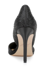 Black Justise Satin StilettoHeel